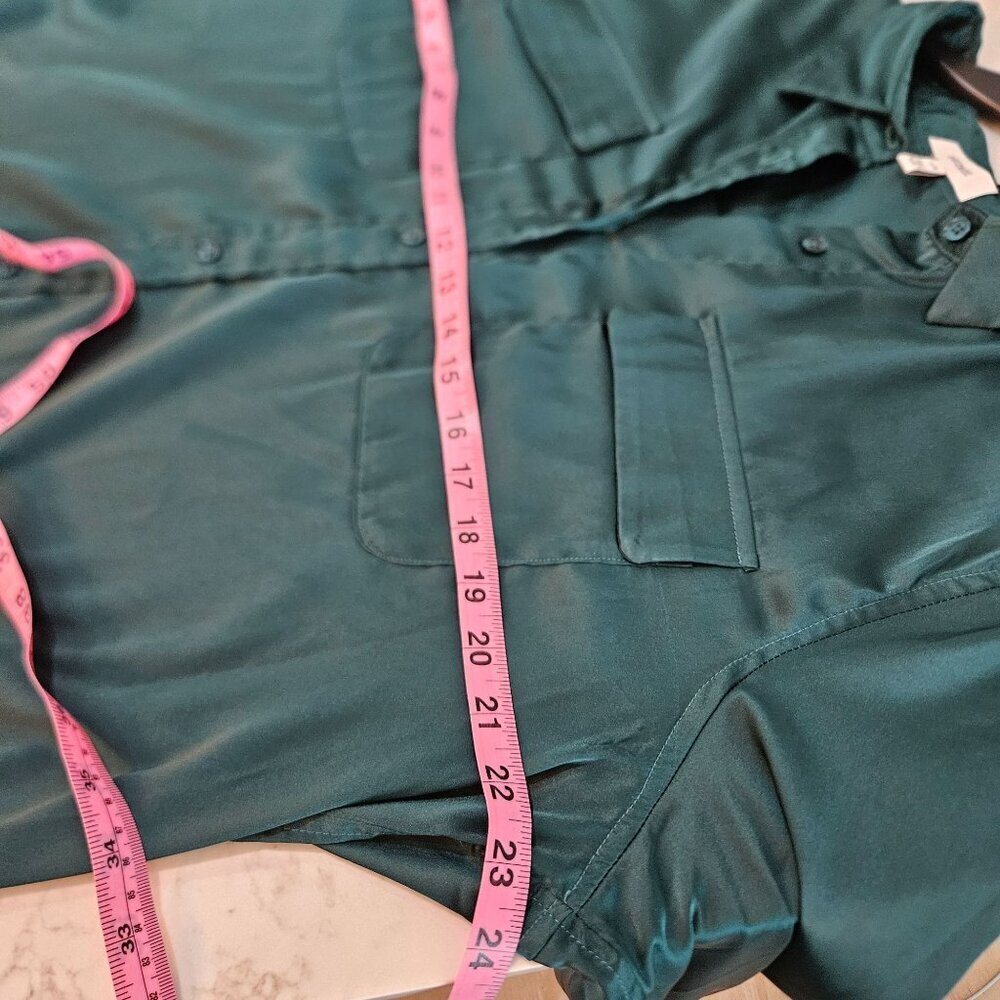 Equipment Top Large June Bug Emerald Satin Classic Signature - Picture 10 of 11
